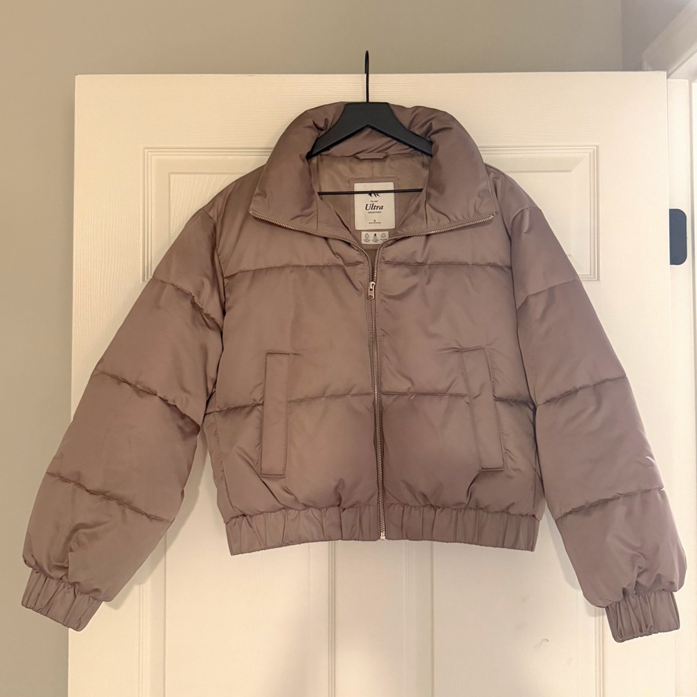 Abercrombie & Fitch Ultra Collection Taupe Puffer